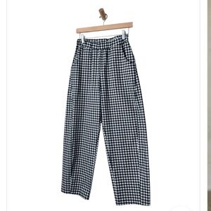 Le Bon Shoppe Blue Gingham Arc Pants NWOT